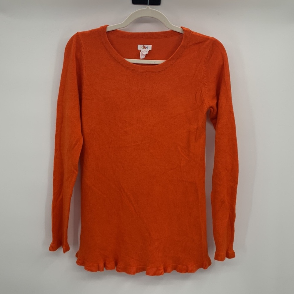 Circo Girl's Orange Sweater Size XL